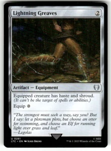 Lightning Greaves 281 MTG LOTR Commander: Tales of Middle Earth, Regular - Picture 1 of 3