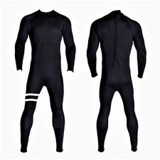New 5/4/3 Black Back Zippper Wetsuit Neoprene Full Body Back Zip Surf Scuba