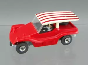 Vintage 1968 Aurora Cigar Box 6119 Red & White Stripe Dune Buggy Car VG USA RARE - Picture 1 of 6
