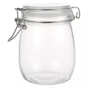 Glass Cereal Containers Spaghetti Jar Glass Jars Airtight Lids Glass Honey Jar - Picture 1 of 12