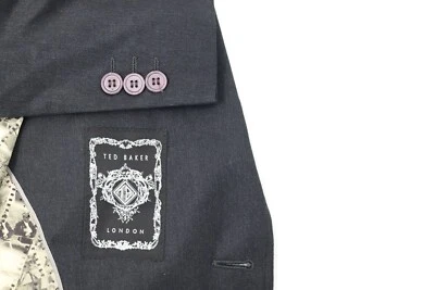 Ted baker sport пальто мужчин 40L угольно-серый Debonair Movjak две пуговицы шерсти - Изображение 1 из 4