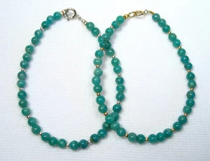 Lyn's Jewelry Russian Amazonite Bracelet Silver or Gold - Picture 1 of 7