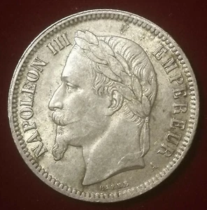 PEU COURANTE **** 1 Franc Napoleon III 1866 A **** SUPERBE ! - Imagen 1 de 2