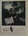 1944 Wallace Silverware Silver Grand Colonial Pattern Vintage Playing Piano Ad