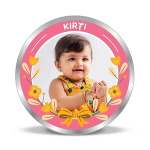 Personalized New Born Baby Girl Gift Coin / Customized New Born Baby Girl Gift - Picture 1 of 2