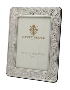 CORNICE PORTAFOTO in ARGENTO MASSICCIO 925 1019/9×13 new - Afbeelding 1 van 9