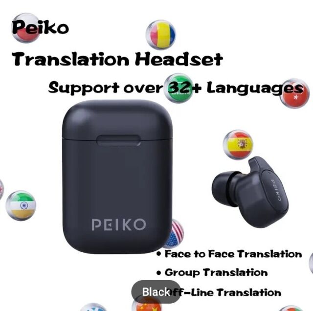 Tradutor iFLYTEK 3.0, Black Dual Screen, Translator Multilingual, Offline