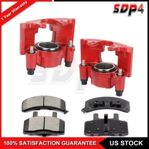 Front Pair Brake Calipers Ceramic Pads Fits Chevy Tahoe GMC Yukon Dodge Ram 1500 - Bild 1 von 11