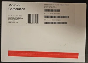 Microsoft Windows Server 2022 CAL - Single User (R18-06448) English 1PK DSP New - Picture 1 of 1