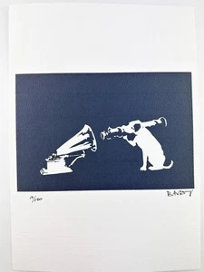 Banksy Original Vintage Art Print Lithograph Signed Limited COA - Picture 1 of 3