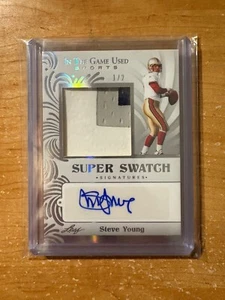 2022 Leaf IN THE GAME USED SPORTS STEVE YOUNG AUTO JERSEY PATCH /2 RARE 49ERS - Bild 1 von 3