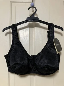Fayreform Black Full Coverage Support Bra Womens Size 16DD - Picture 1 of 13