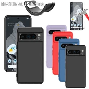 Pour Google Pixel 7 Pro Étui,Slim Liquid Silicone Gel Étui Téléphone + Écran - Photo 1 sur 28