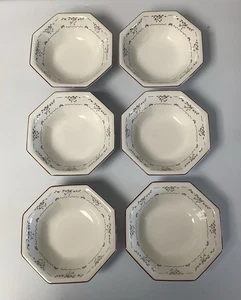 Johnson Brothers 'Madison' Octagonal Bowls Set of Six - Picture 1 of 6