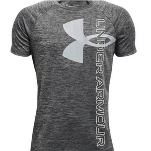 Under Armour Boys🔥❤️ shirt Tech Split Logo Hybrid Short Sleeve T shirt boys tee - Picture 1 of 7