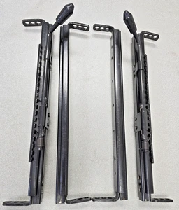 VERY NICE PAIR OF USED ORIGINAL PORSCHE 911 912E 930 SPORT SEAT LOCKING RAILS - Picture 1 of 12
