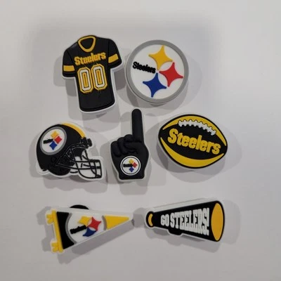 Dije del equipo de fútbol americano Pittsburgh Steelers para dijes de zapatos Crocs - 7 piezas Foto 1 de 4