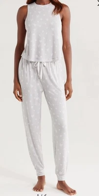 Honeydew 女式 Star Seeker 拉丝球衣背心和裤子睡衣套装,柔软,尺寸 S — 第 1/4 张图片