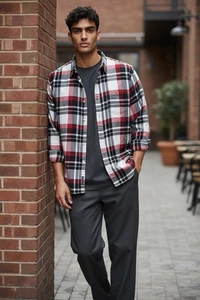 Chaps Gr. L Hemd mit Knopfleiste, mehrfarbig kariert. NS-13 - Bild 1 von 11