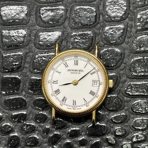 Vintage Raymond Weil 5314-2 Damen Quarz Armbanduhr 18k vergoldet *for parts* - Bild 1 von 2