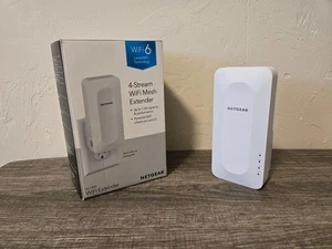 NETGEAR EAX15-100NAS AX1800 4 Stream WiFi 6 Mesh Range Extender - Afbeelding 1 van 10
