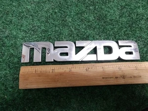 Mazda OEM Chrome Emblem Badge Logo Nameplate Name Plate 5S5 - Picture 1 of 6