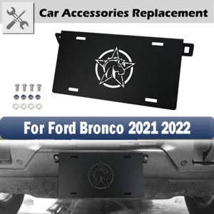 New Front License Plate Holder Mounting Bracket Frame For Ford Bronco 2021- 2023 - Picture 1 of 7