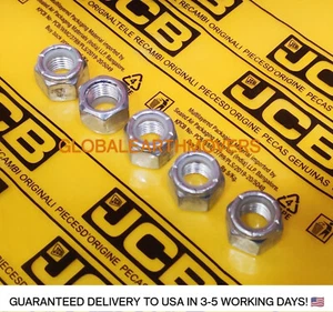 JCB PARTS - GENUINE JCB 3/8" LOCK NUT, PACK OF 5 PCS (PART NUMBER: 1340/0203Z) - Picture 1 of 5