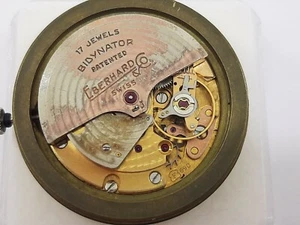 EBERHARD&CO DIAL & MOVEMENT AUTOMATIC BUDYNATOR CAL.FELCA 690 JEWELS 17 RUNNING - Picture 1 of 12