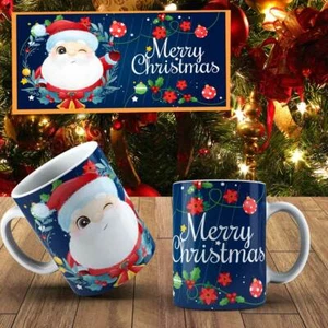 FROHE WEIHNACHTEN 11 OZ TASSE | NEUHEIT GESCHENK | WEIHNACHTEN - Bild 1 von 1