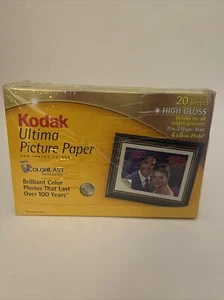 Kodak Ultima Picture Paper for Inkjet Printers 4x6 Prints High Gloss 3 Pack - Picture 1 of 3