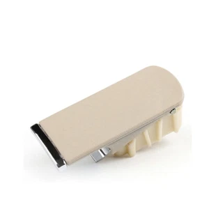 1x Para AUDI A4 2000-2007 Coche Delantero Derecho Guantera Manija Borde Beige Sin Agujero para Llave - Imagen 1 de 2