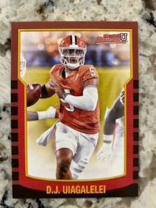 2022 BOWMAN UNIVERSITY 2000 TARJETA DE INSERCIÓN DJ UIAGALELEI #2KB-2 TIGRES CLEMSON - Imagen 1 de 1