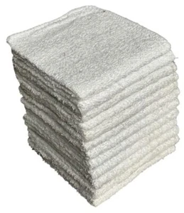 12 Pack, 100% Cotton White Wash Cloth, Wash Rags Pack, Extra Soft, Highly Absorb - Picture 1 of 7