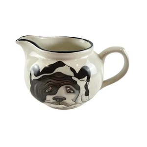 Taza de cerámica Arthur Wood café/té de la mañana blanco y negro para perro hecha en Inglaterra - Imagen 1 de 5