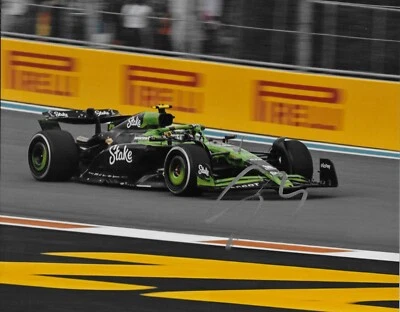 Signed Gabriel Bortoleto Formula 1 kick Sauber Racing 8x10 Photo # 1 Original - Image 1 of 2