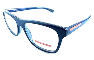 New PRADA Sport VPS 01F-A TIO-1O1 Rx 53mm Blue Men's Eyeglasses Frame Italy - Picture 1 of 6
