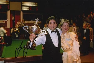 JOE JOHNSON HAND SIGNED 12X8 SNOOKER PHOTO PROOF 5. - Picture 1 of 2
