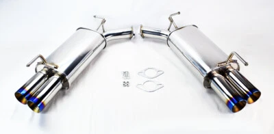 Axle Back Exhaust Burnt 3" Tip Mufflers FITS Infiniti M35 M45 2006-2010  - Image 1 of 3