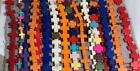 Bulk sale //lot of 16 strands mix color cross shape beads/(n195c)