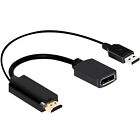 4K 30Hz HDMI 2.0 Male to Displayport 1.4 Female Adapter HDMI to DP Converter A