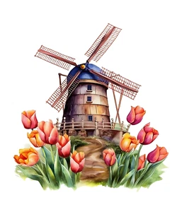 Autoaufkleber Sticker Tulpen Blumen Garten Natur Aufkleber - Bild 1 von 1