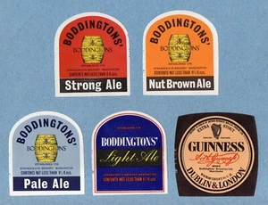 Beer Labels UK - Boddingtons - Manchester - 5 different #471 - Picture 1 of 1