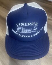 Vintage Limerick Nuclear Power Plant SnapBack Hat Cap 80s Construction Start Up