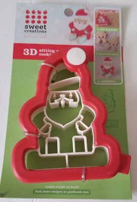 Cortador de Galletas Nuevo 3D, Good Cook Sweet Creations 3-D Sentado, Santa Foto 1 de 2