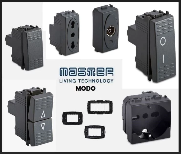 SERIE FRUTTI MASTER MODO presa interruttore deviatore  supporti schuko - Immagine 1 di 1