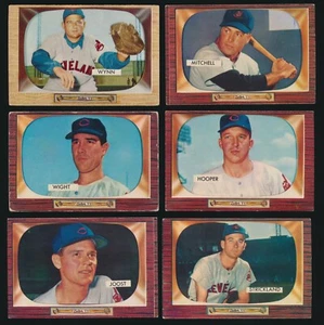 1955 Bowman CLEVELAND INDIANS -Near Team Set (16 of 21) w/ EARLY WYNN, VIC WERTZ - Picture 1 of 6