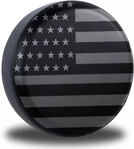American Flag Spare Tire Cover Fit for Jeep Wrangler Rv SUV Truck Travel Trailer - Picture 1 of 7