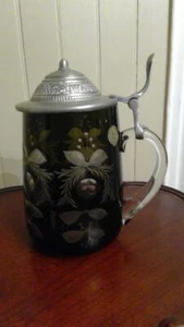 Bavarian Crystal Beer Stein Czech Republic Hand Made Vintage with Tag - Picture 1 of 1