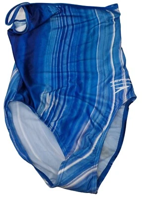 SPEEDO HOUSE OF HOLLAND Traje De Baño Para Mujer Azul Blanco UK XS - Imagen 1 de 4